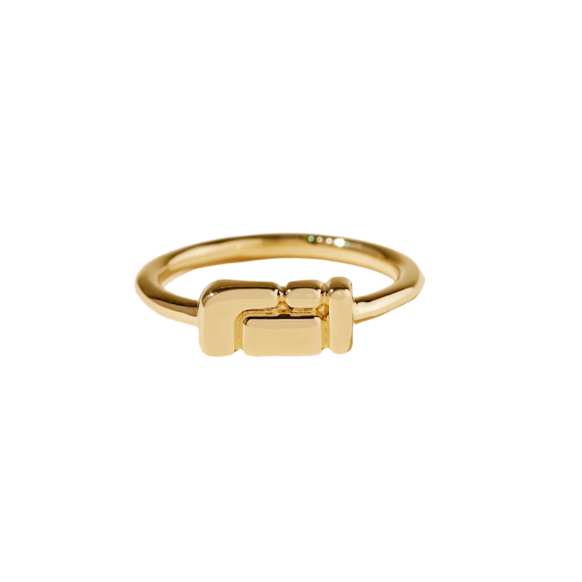Kedzie Ring Gold Plated Brass