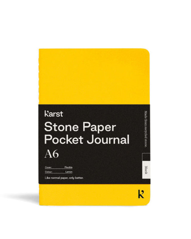 A6 Blank Pocket Stone Paper Journal