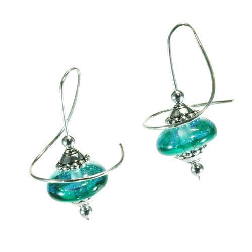 Glass Orb Earrings