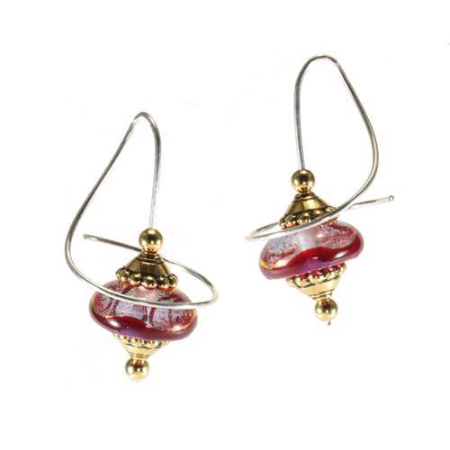 Glass Orb Earrings