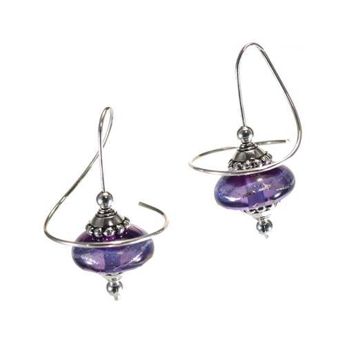 Glass Orb Earrings