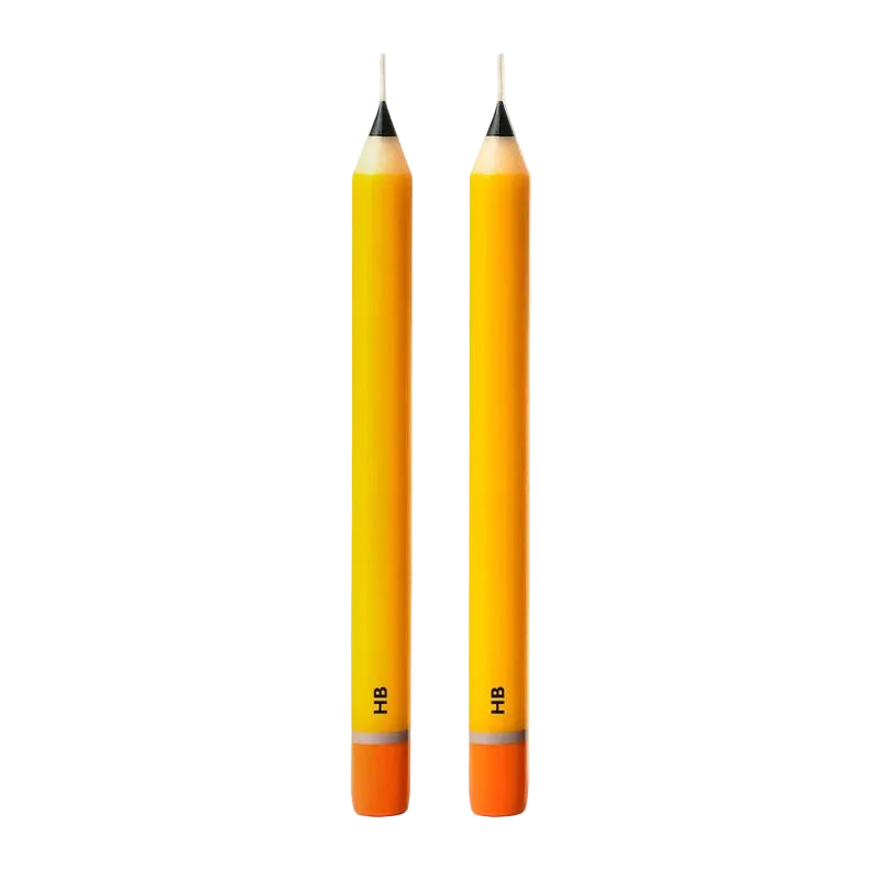 Pencil Taper Candles – HB Yellow (2 Pack)