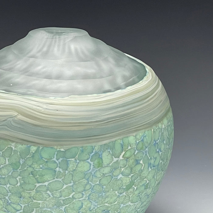Pinnacle Vase (Blown Glass) in Celadon