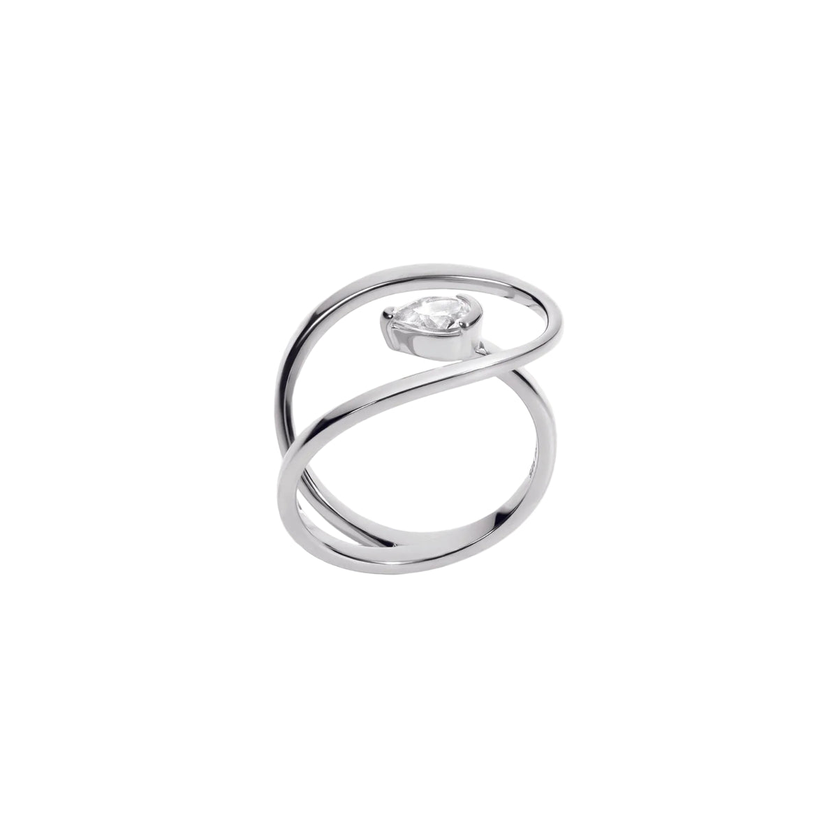 Plot Twist White Topaz Ring