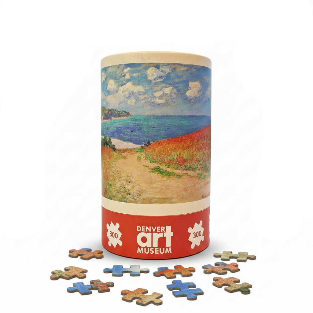 Puzzle with pieces on the ground