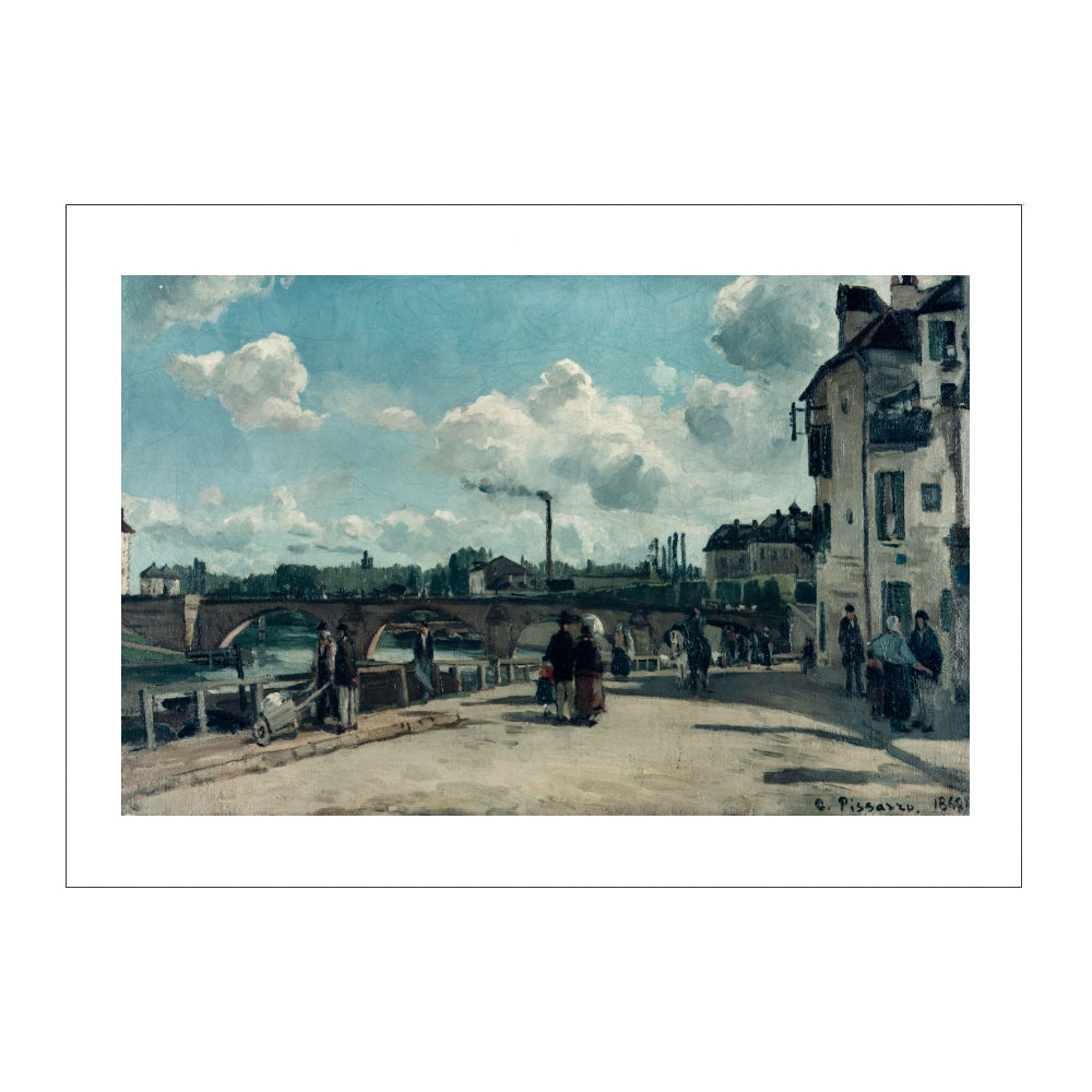 Camille Pissarro: Quai du Pothuis, Pontoise Postcard