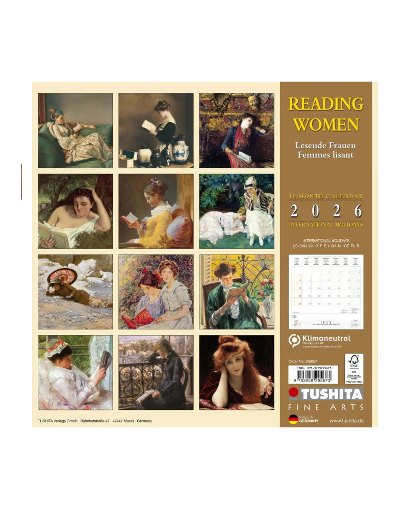 Reading Women Garden 2026 Wall Calendar