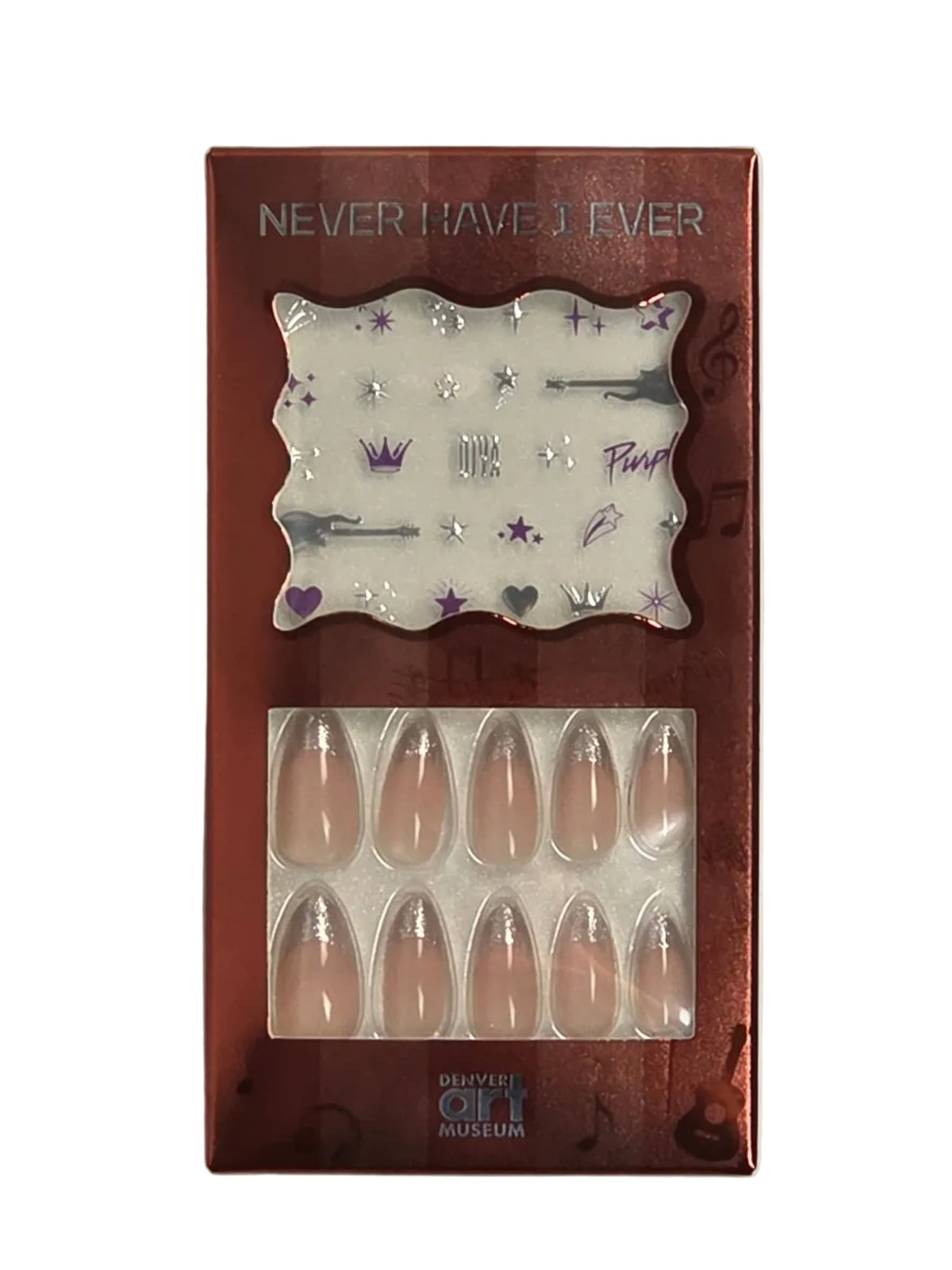 Purple Reign Press on Nail Kit + Stickers