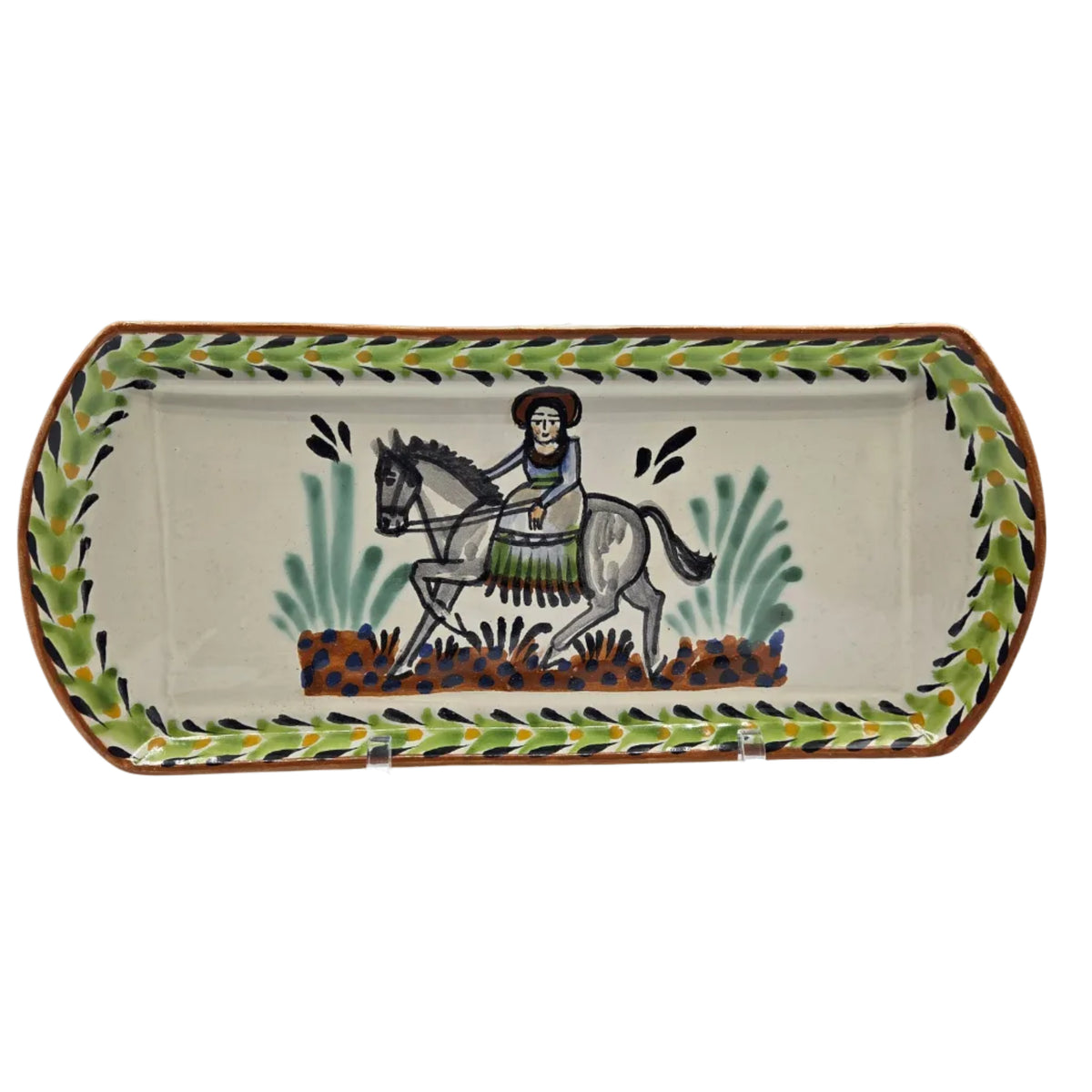 Assorted Cowgirl Hand Painted Ceramic Tray