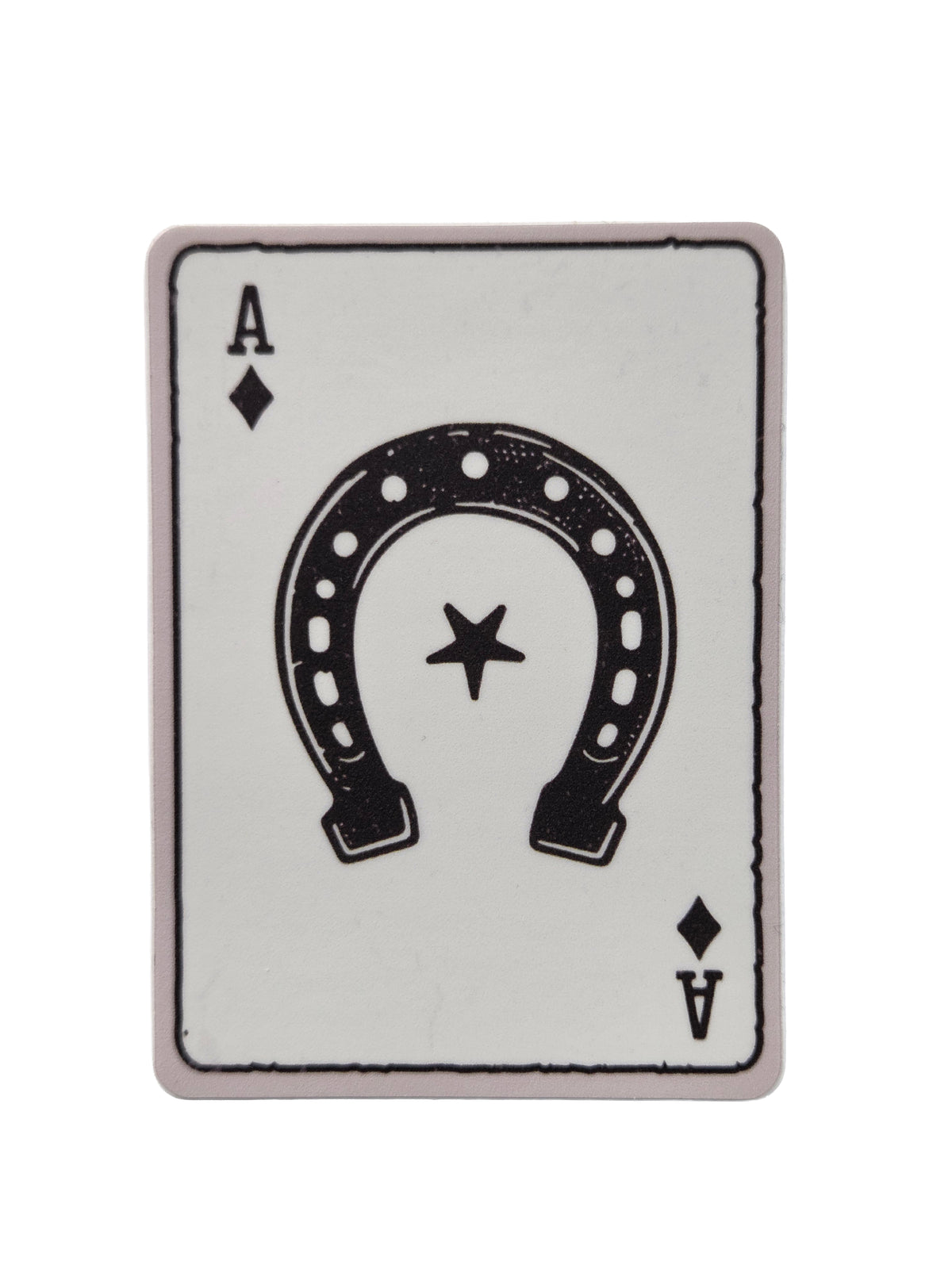 Horseshoe Playing Card Sticker