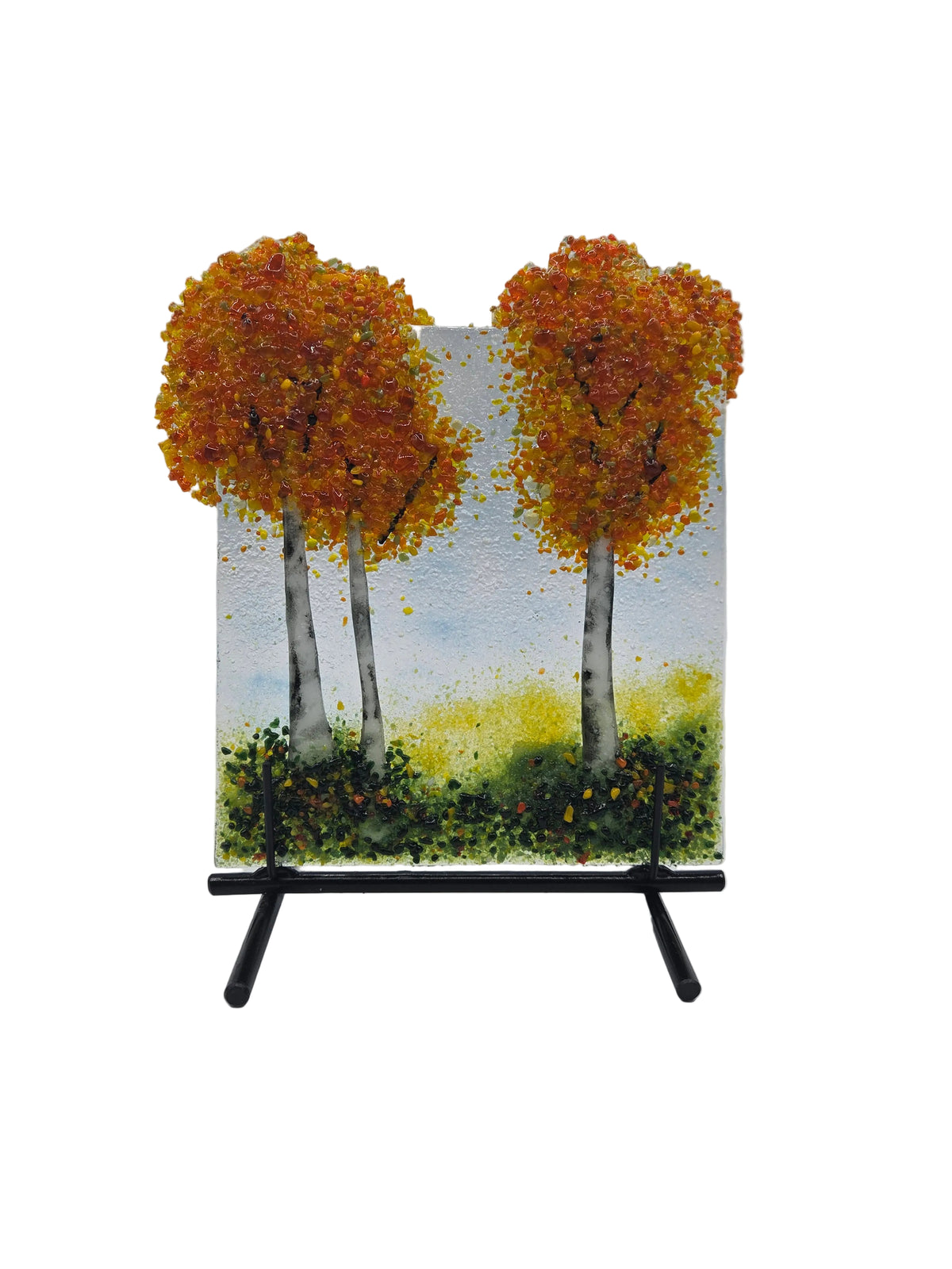 Orange Aspen Panel & Stand