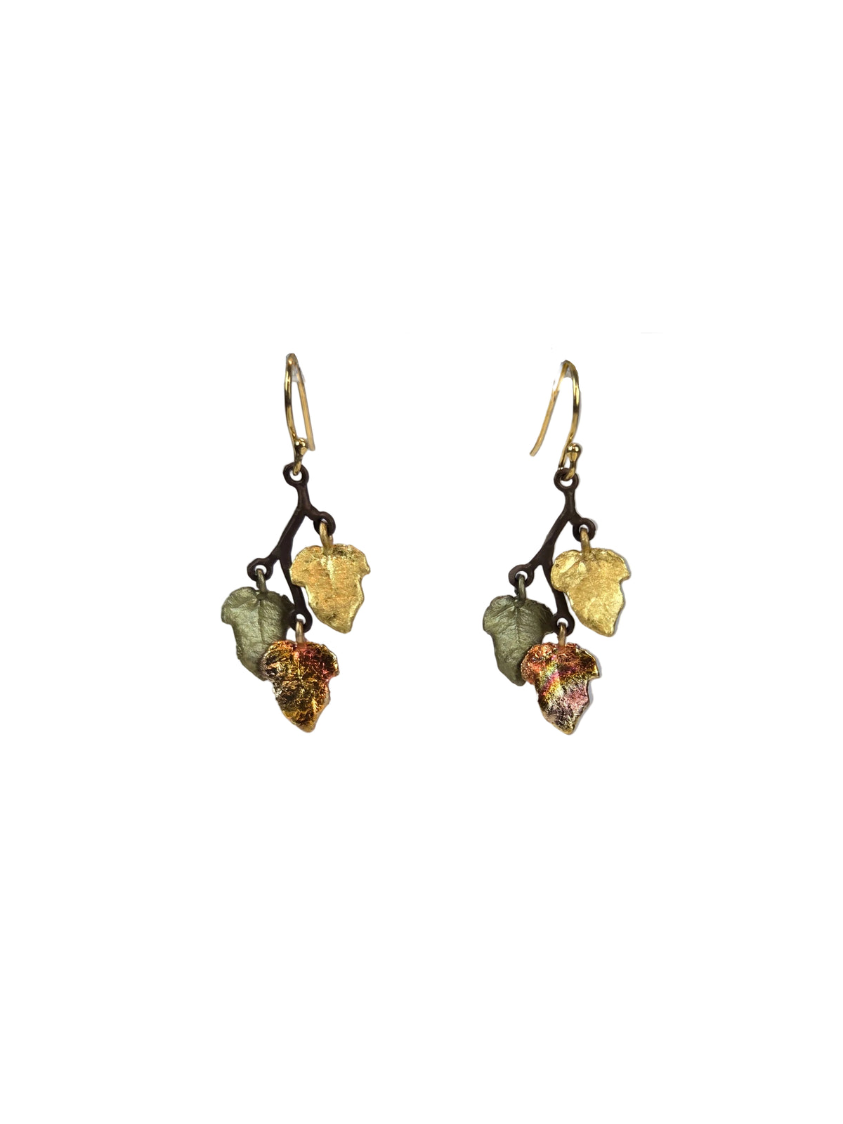 Sugar Maple Dainty 3-Leaf Wire Earrings