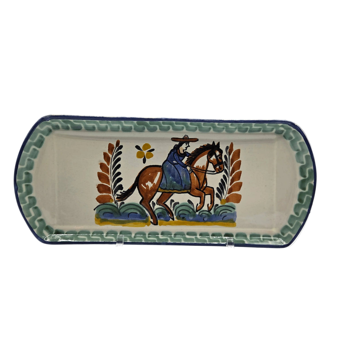 Assorted Cowgirl Hand Painted Ceramic Tray