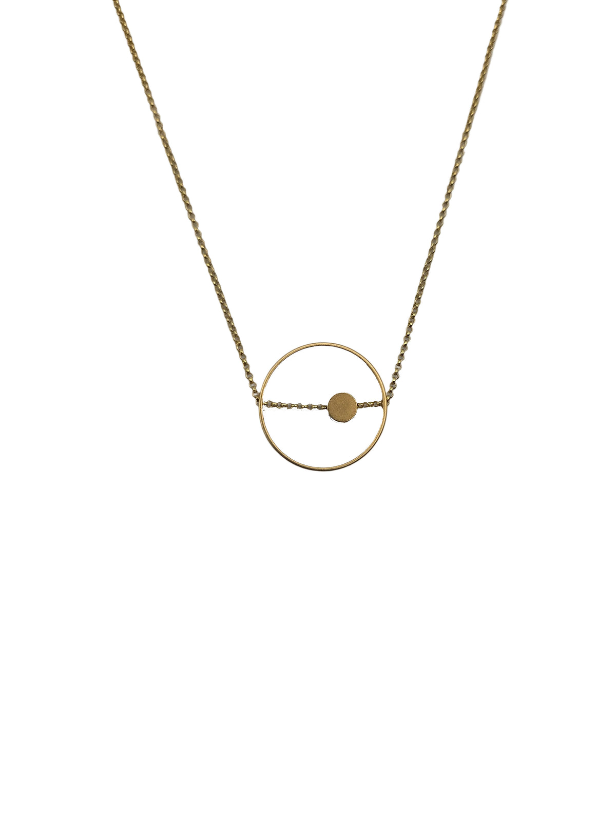 Circle and Dot Necklace