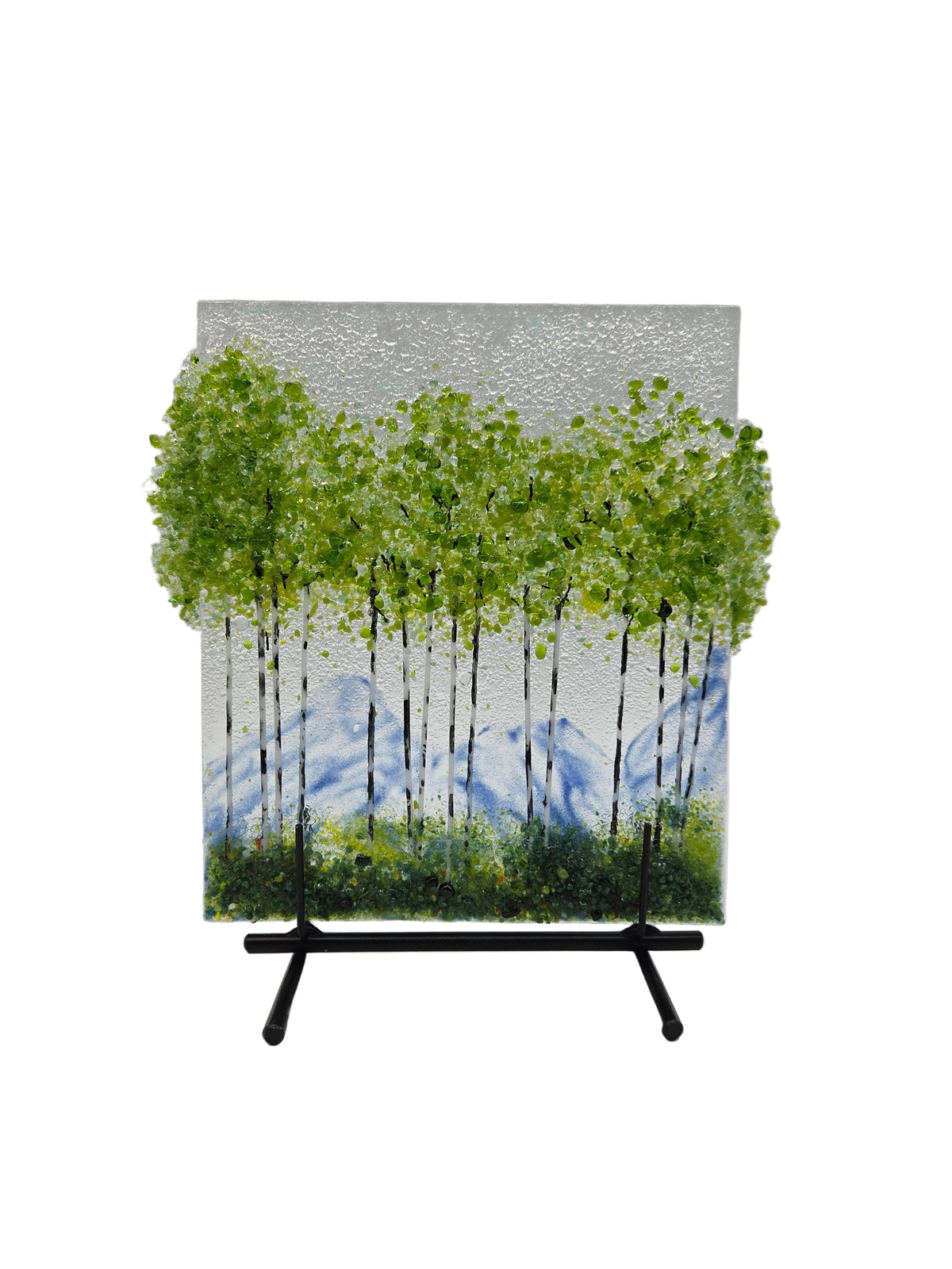 Green Aspen Mountain Panel & Stand