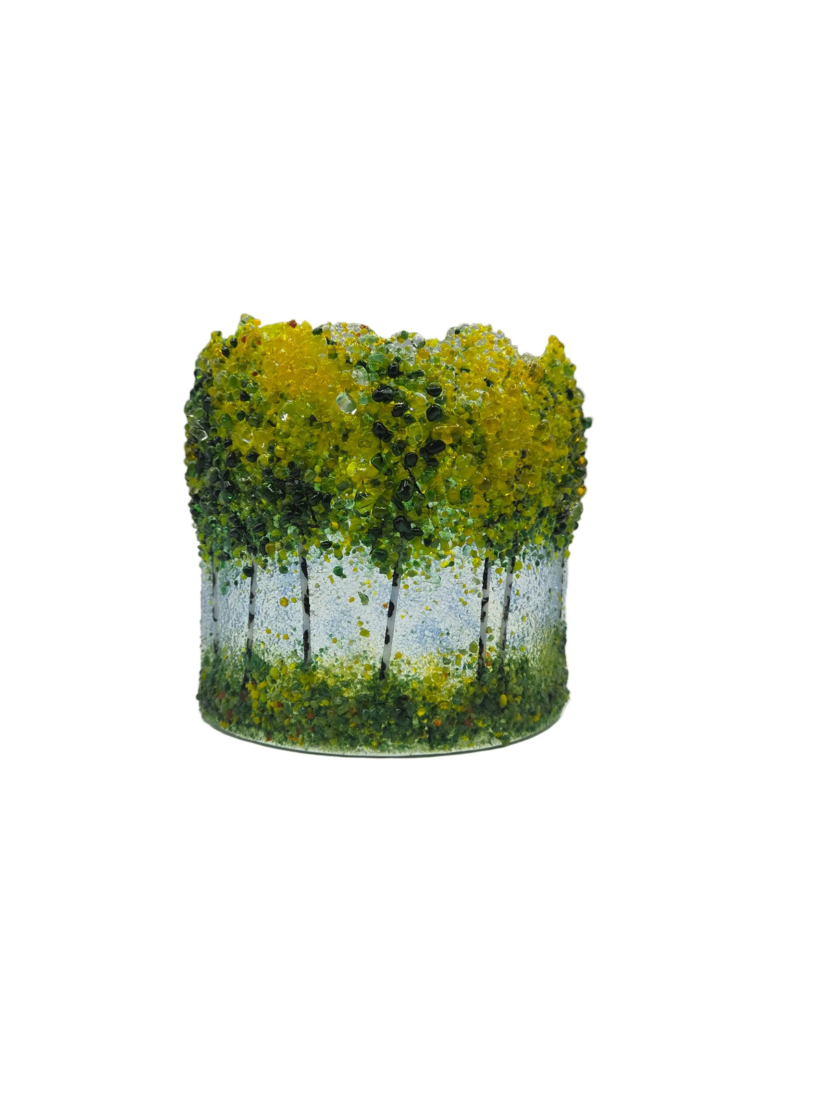 Green/Yellow Free Standing Aspen Curve