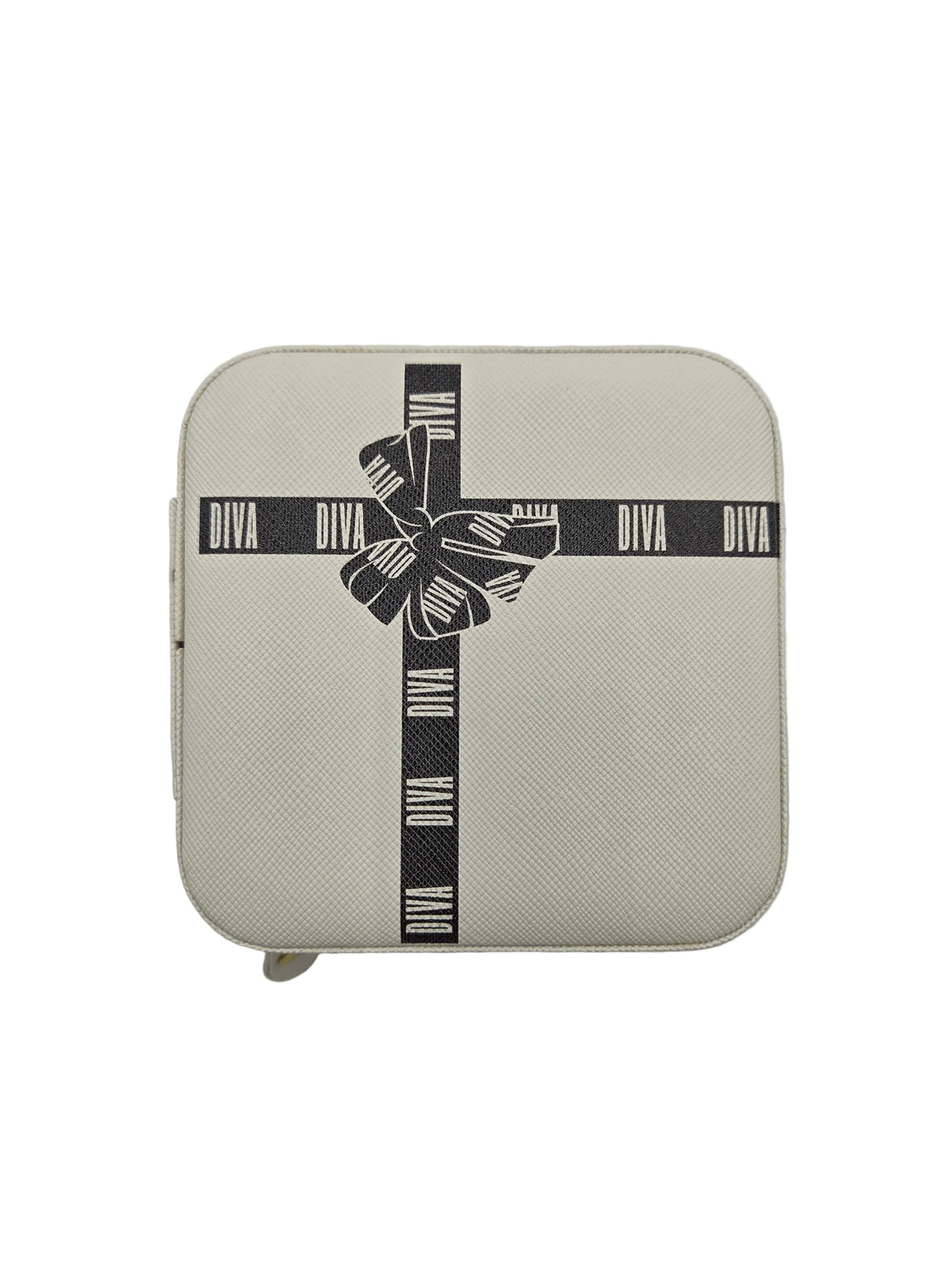 White Bow Jewelry Box with DIVA Logo
