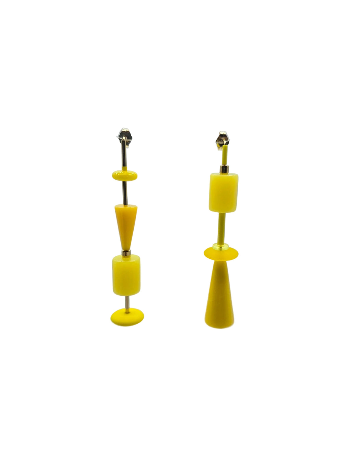 Bauhaus Yellow Alt Earrings