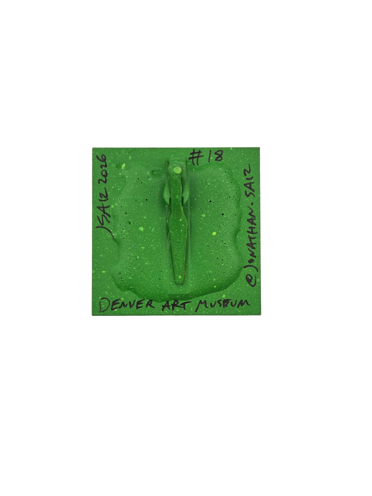 Green Impressionist Hiker Clip