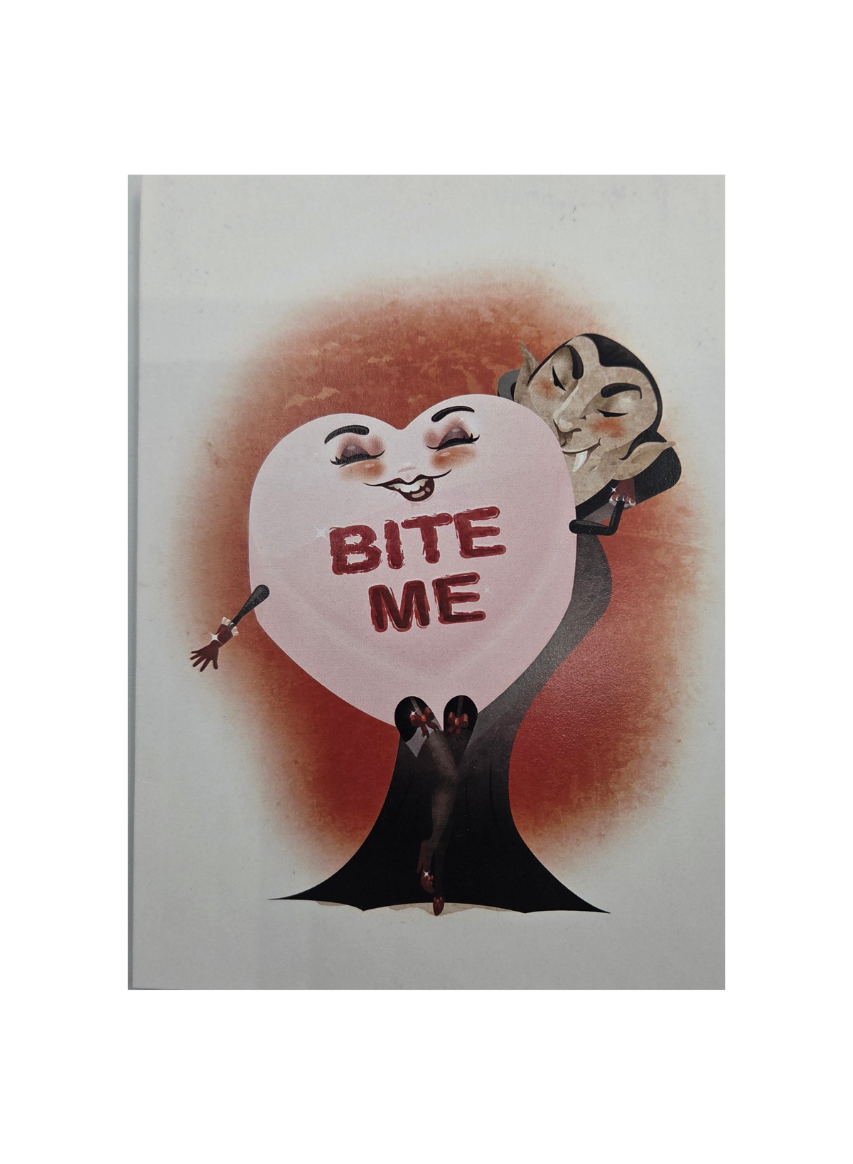 BITE ME blank greeting card