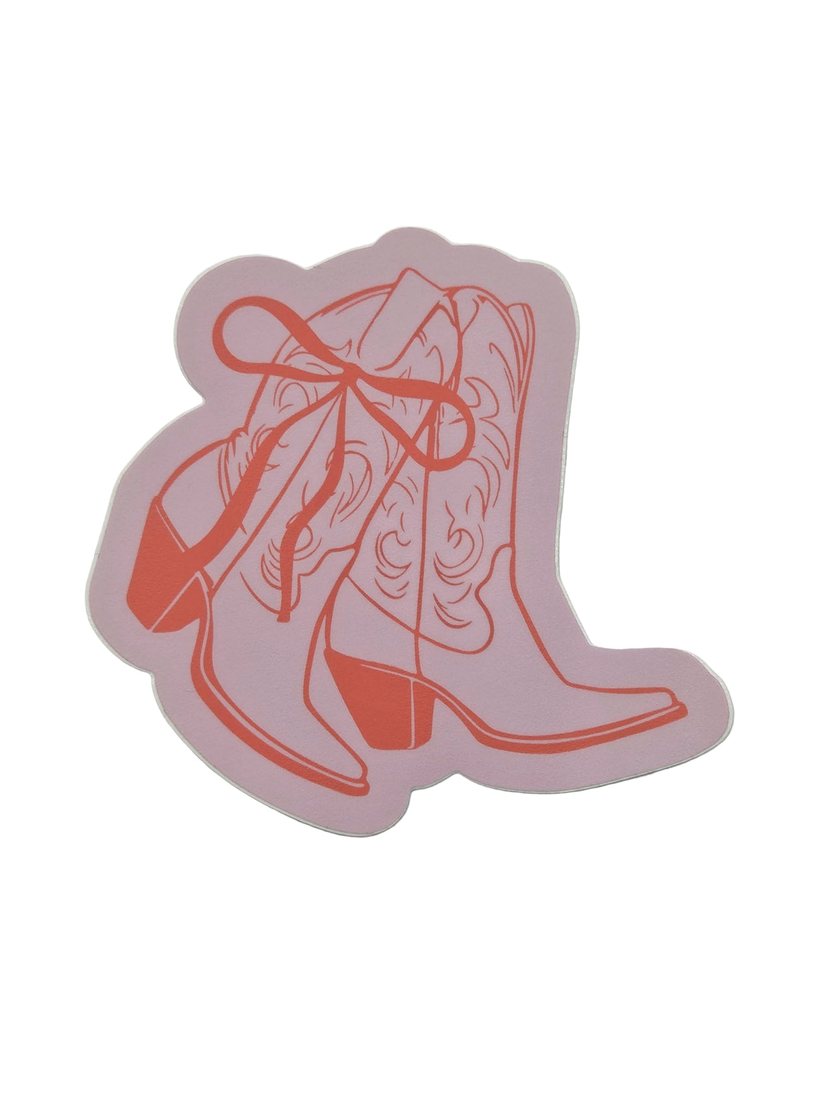 Pink Coquette Boots Sticker