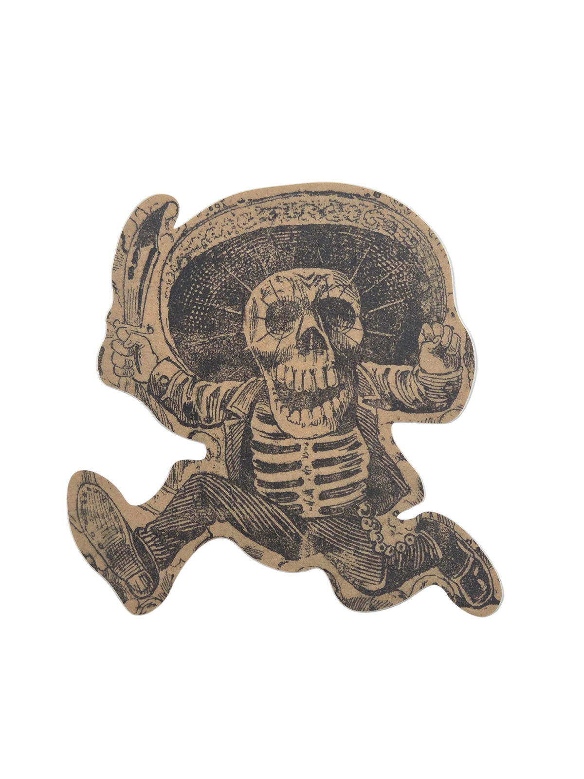 Jose Guadalupe Posada, La Calavera Oaxaquna Sticker