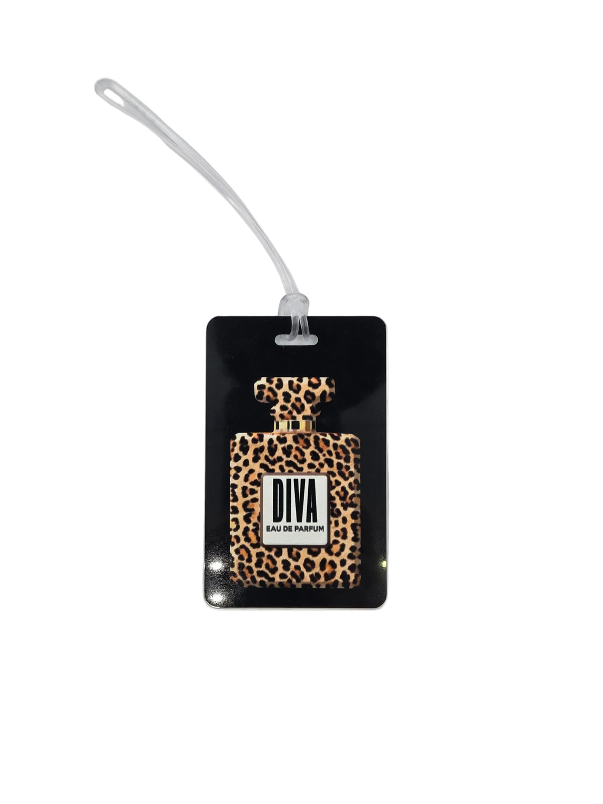 Cheetah Perfume Bag Tag with DIVA Logo