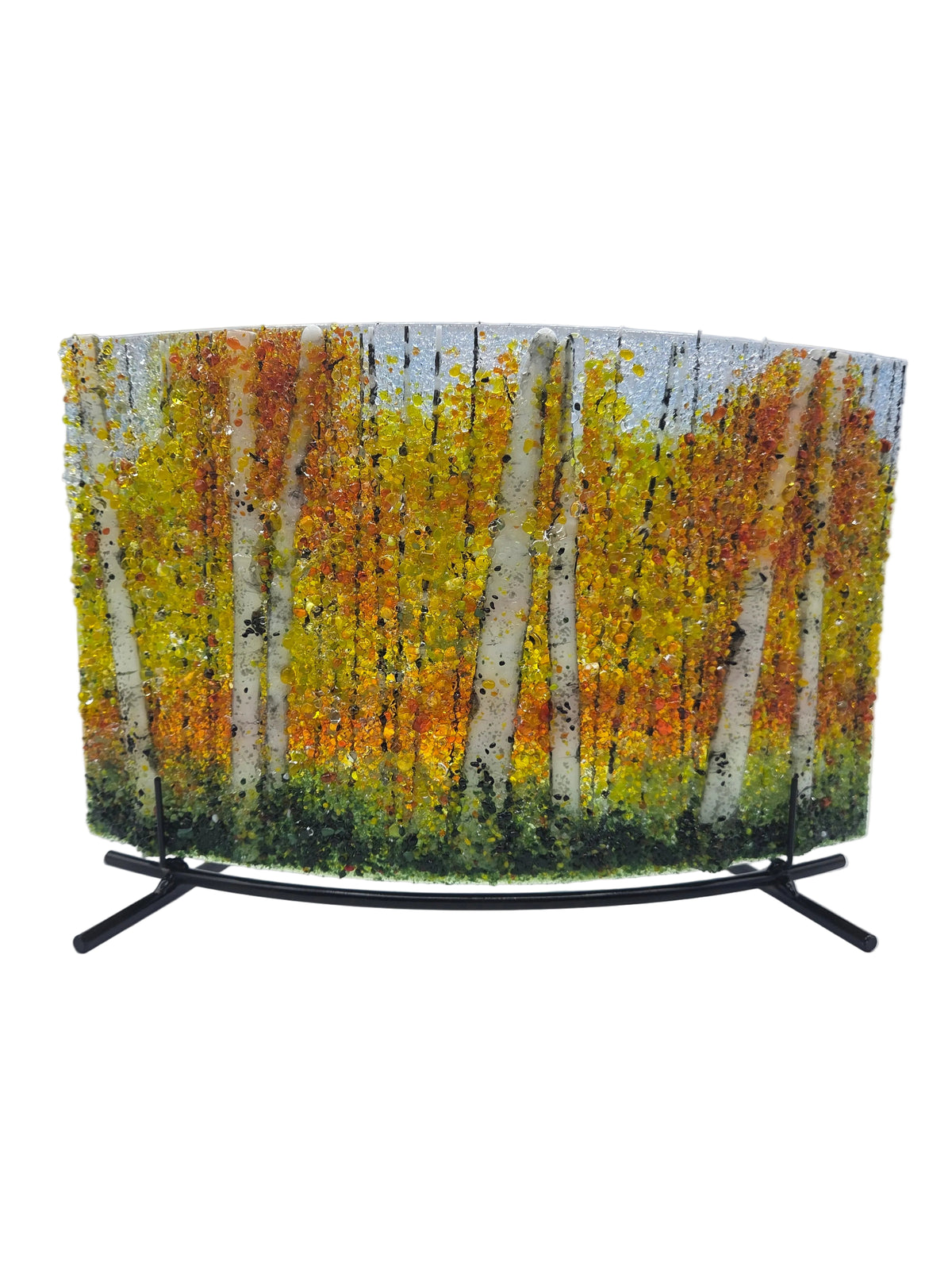 Orange/Yellow Forest Aspen Curve & Stand