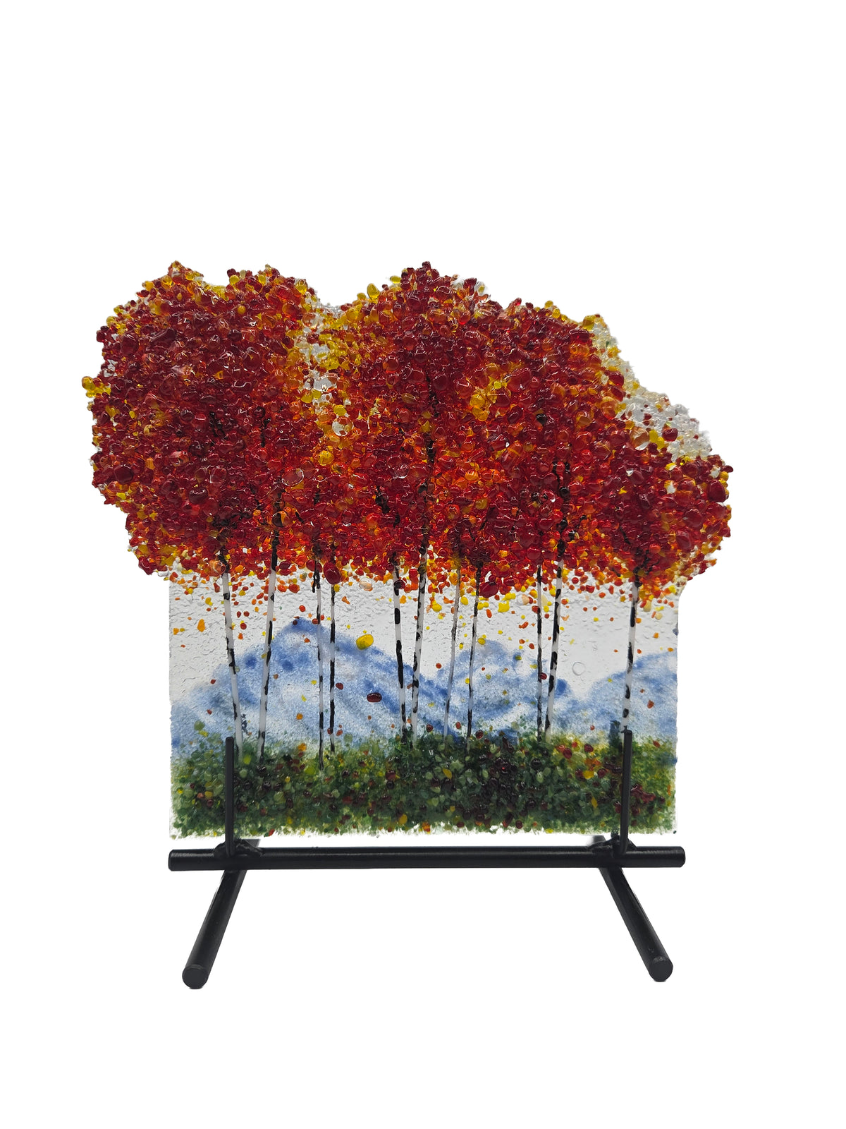 Red Aspen Mountain Panel & Stand