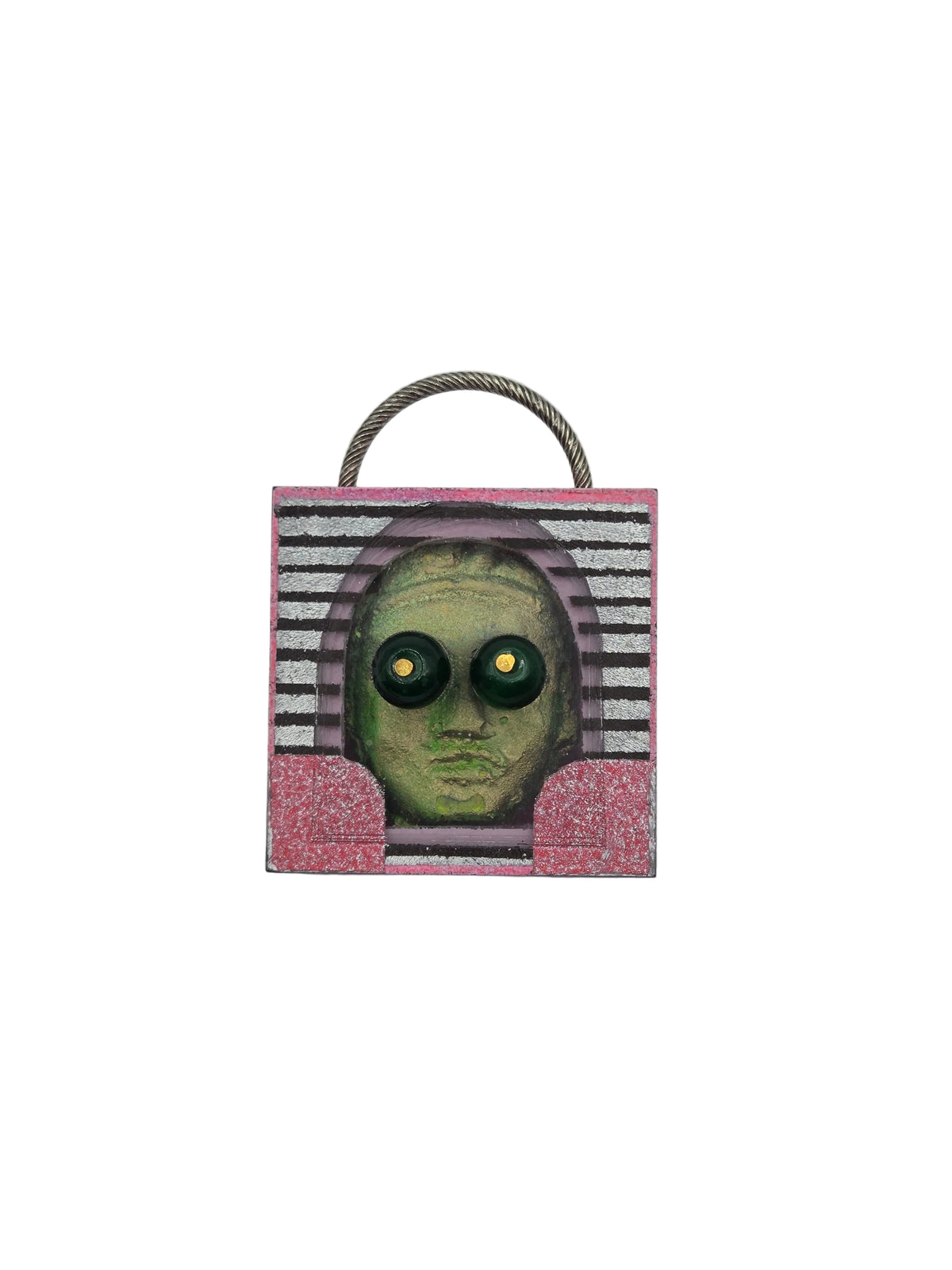 Pink/Green Beady Eyes Loop