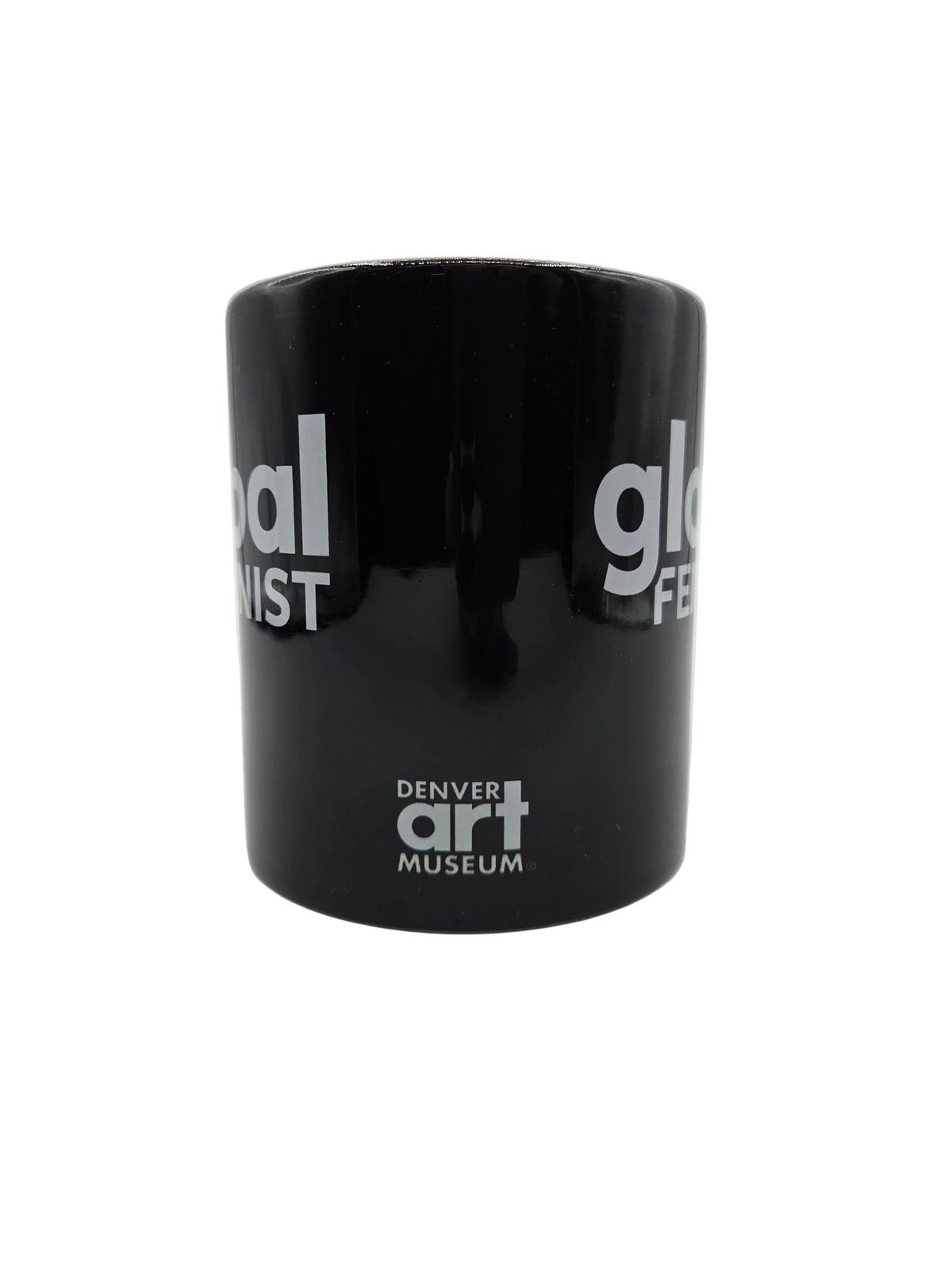 Global Feminist White on Black Mug