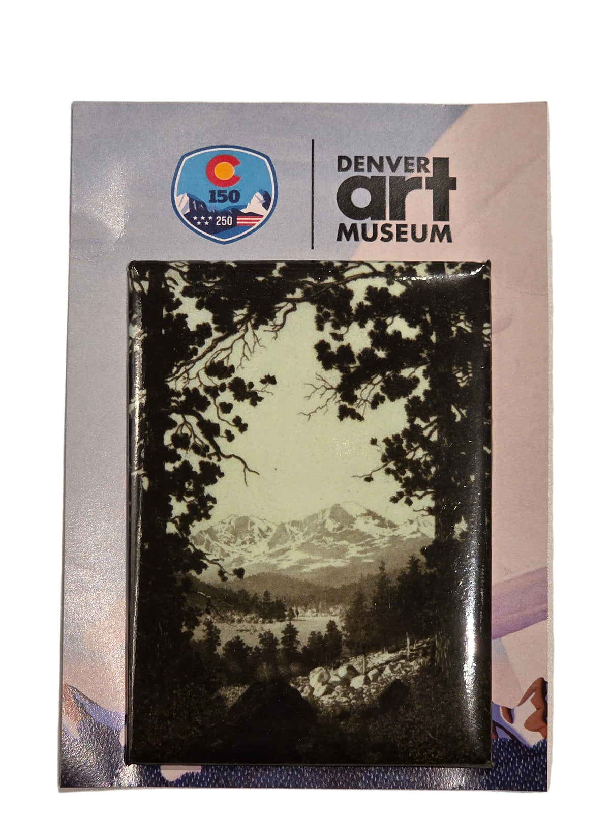 George Elbert Burr, Longs Peak - Estes Park, Carded Magnet
