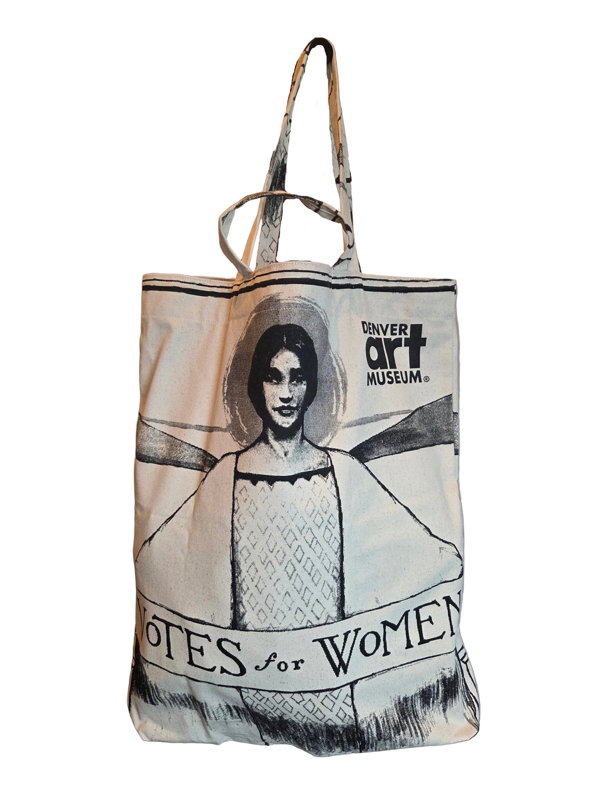 Votes for Women Jumbo Tote Bag with DAM logo