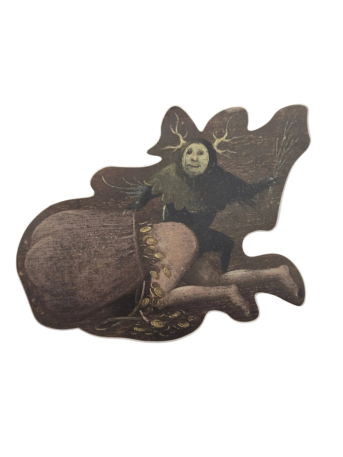 Follower of Hieronymous Bosch, (Greed Detail) Vision of Tundale Sticker
