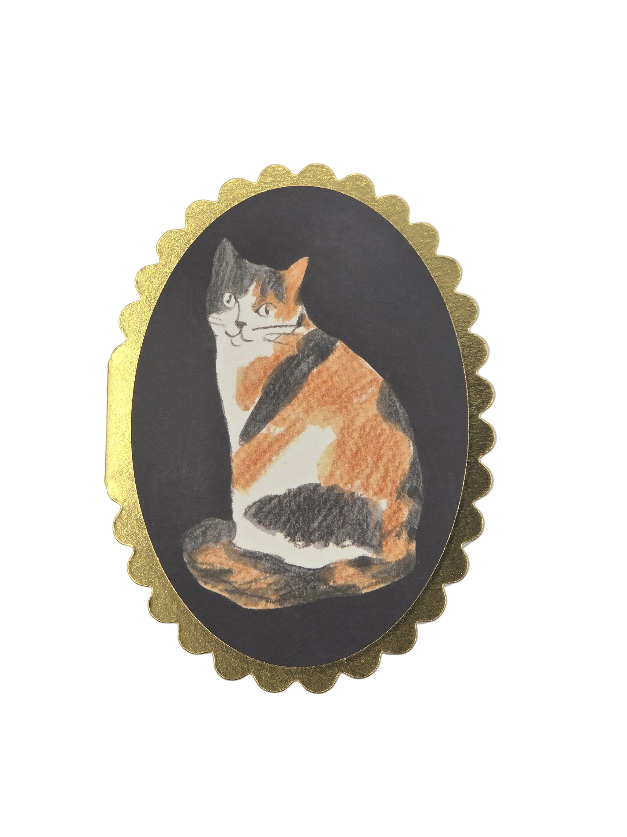 Cat Mini Card Calico Cat Mini Card - The Shops at the Denver Art Museum