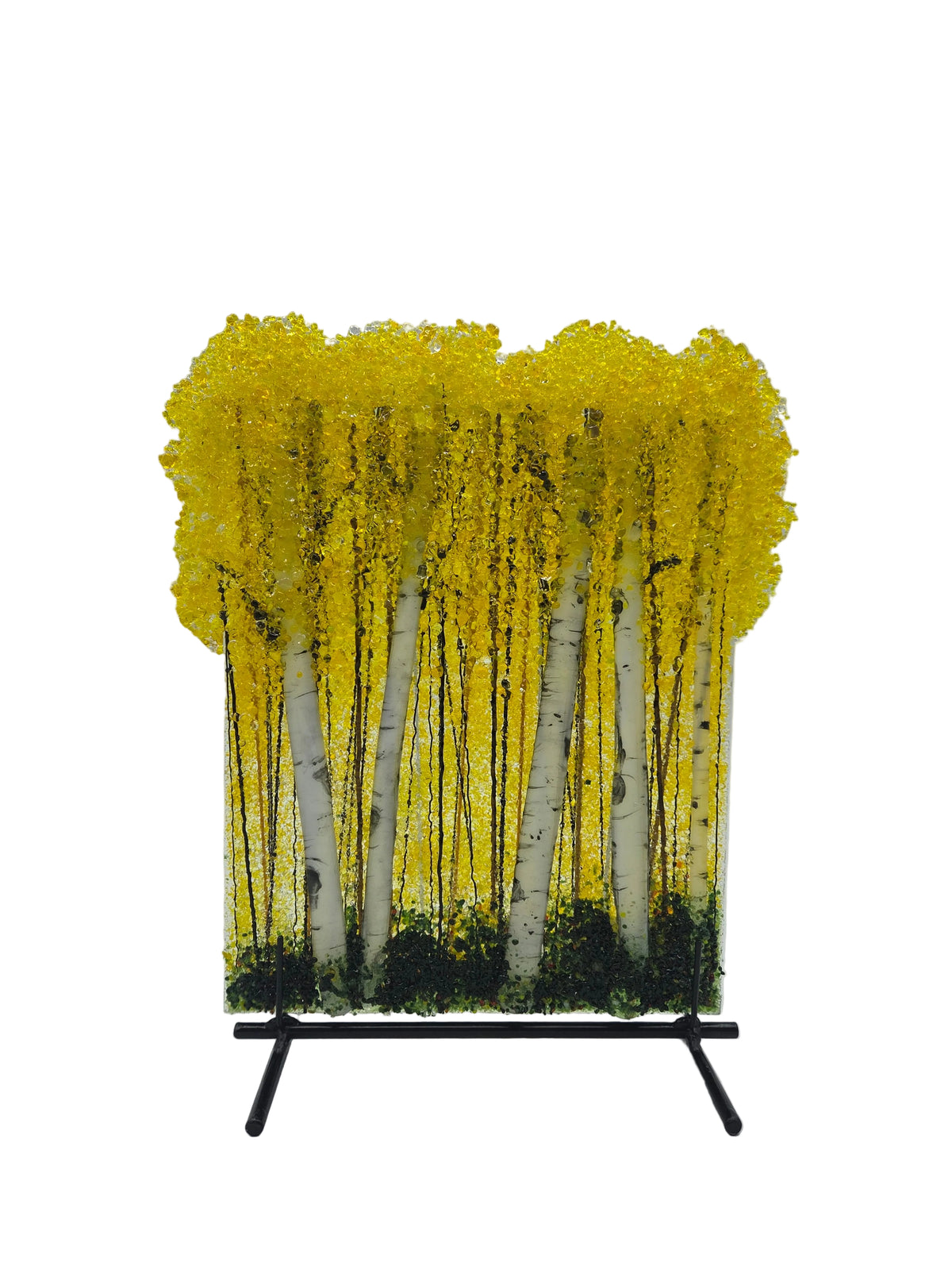 Yellow Aspen Forest Panel & Stand