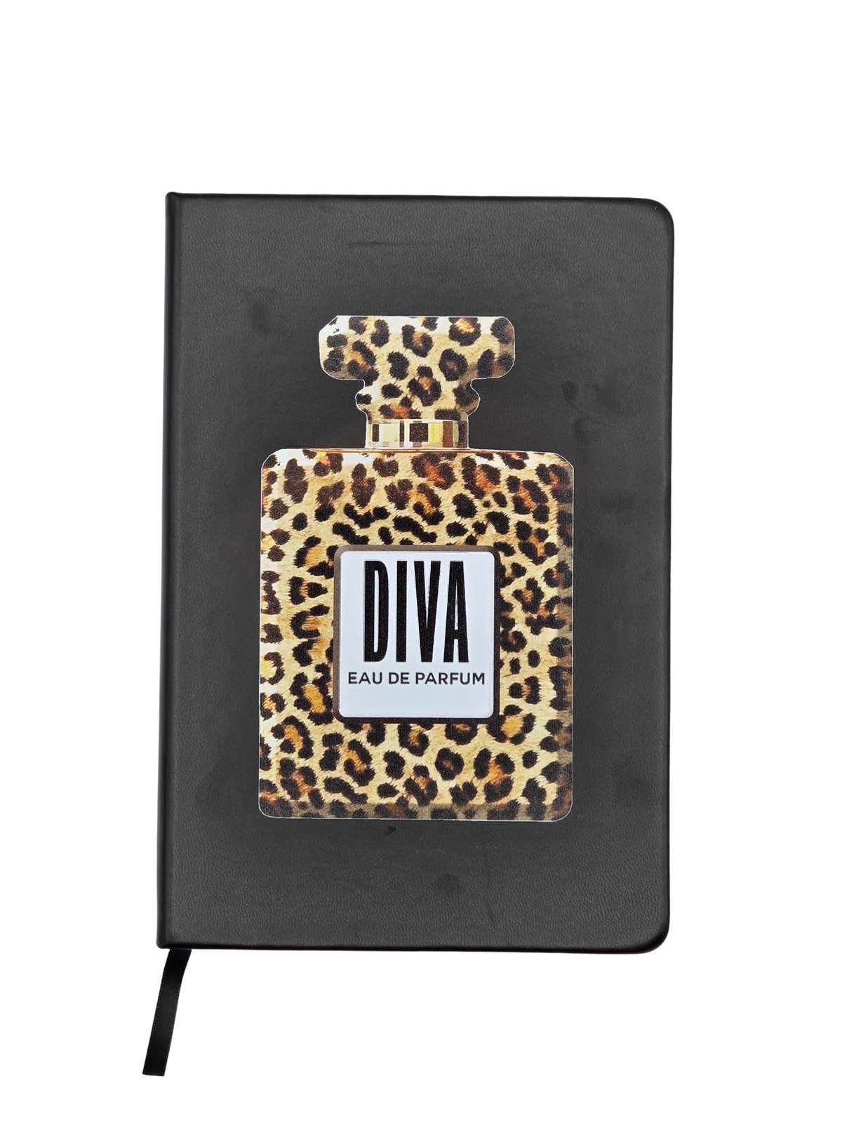 Cheetah Perfume Lined Journal with DIVA Logo