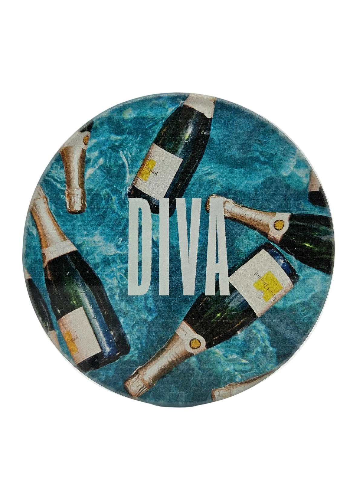 Pool & Champagne Coaster with DIVA Logo
