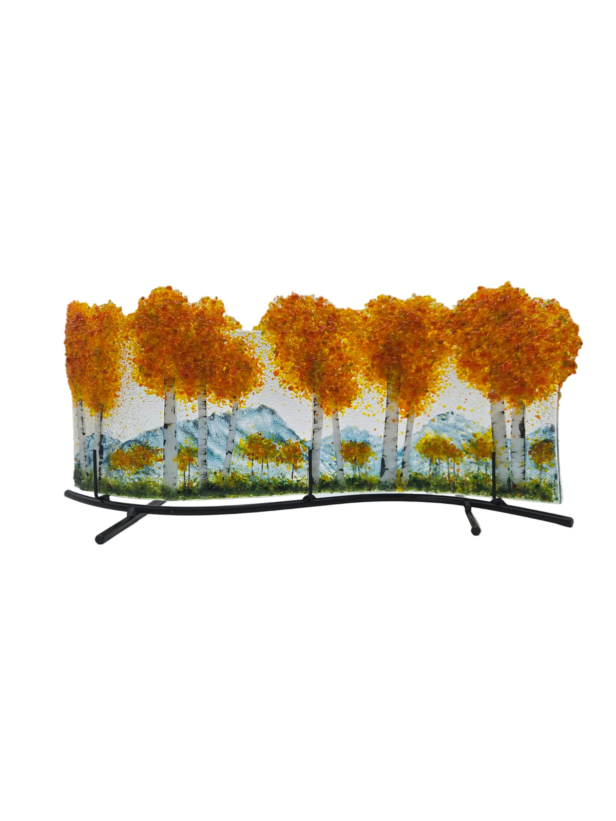 Orange Aspen Mountain Curve & Stand