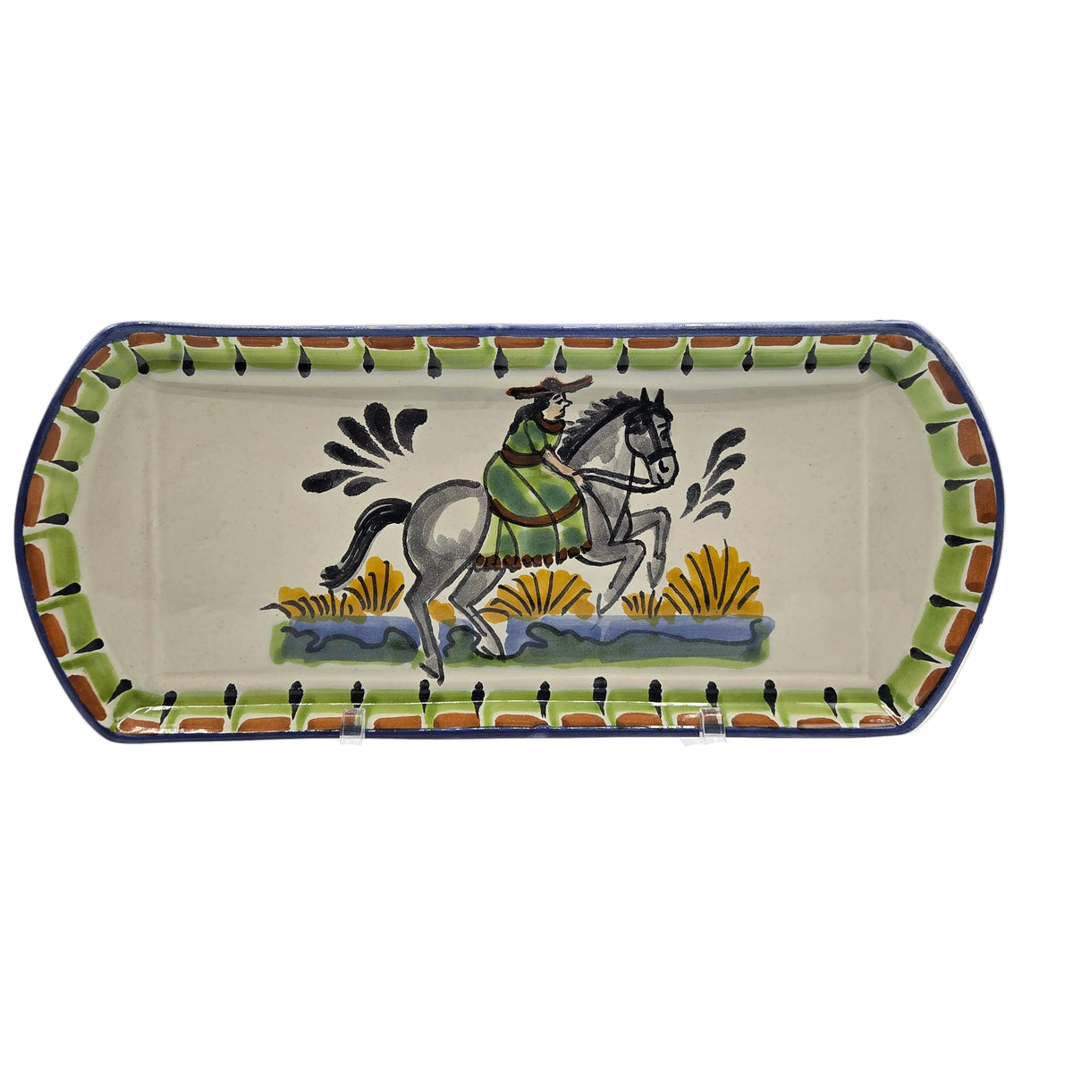 Assorted Cowgirl Hand Painted Ceramic Tray