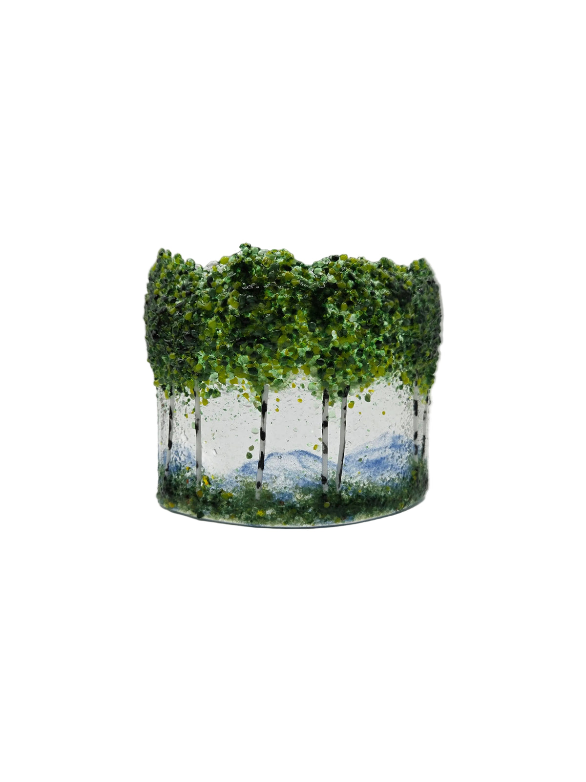 Green Aspen Mountain Free Standing Curve
