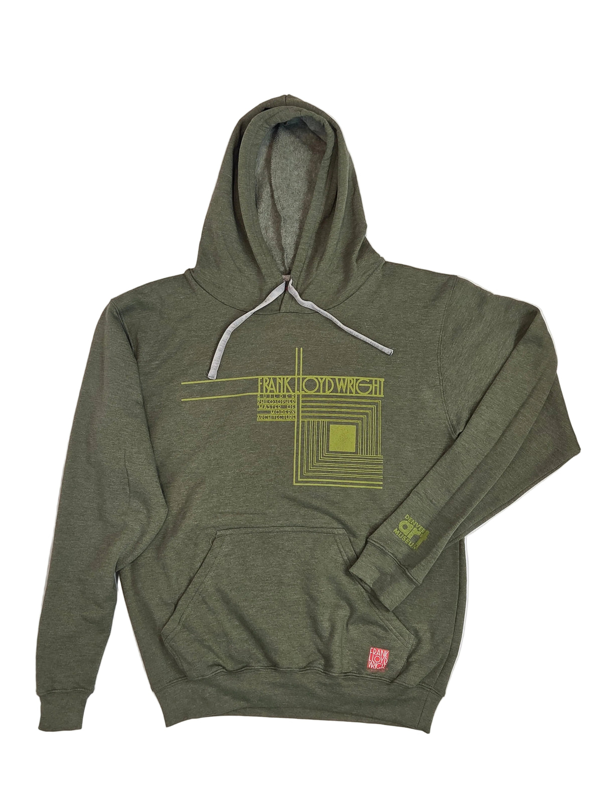 Olive Frank Lloyd Wright Hoodie