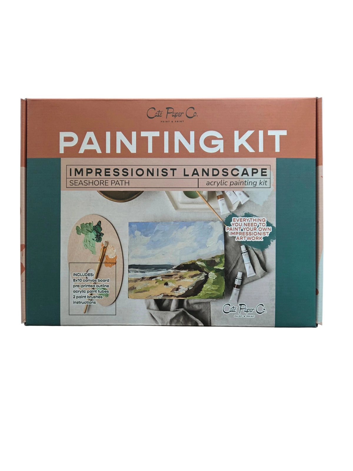 Seashore Path painting kit, impressionist painting kit