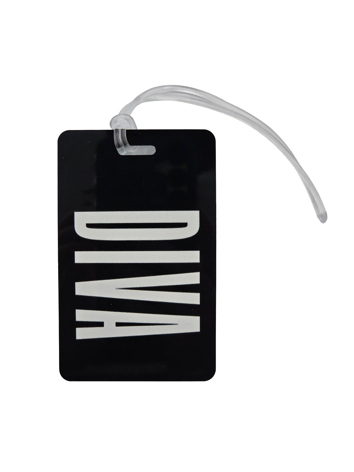 Black Bag Tag with DIVA Logo