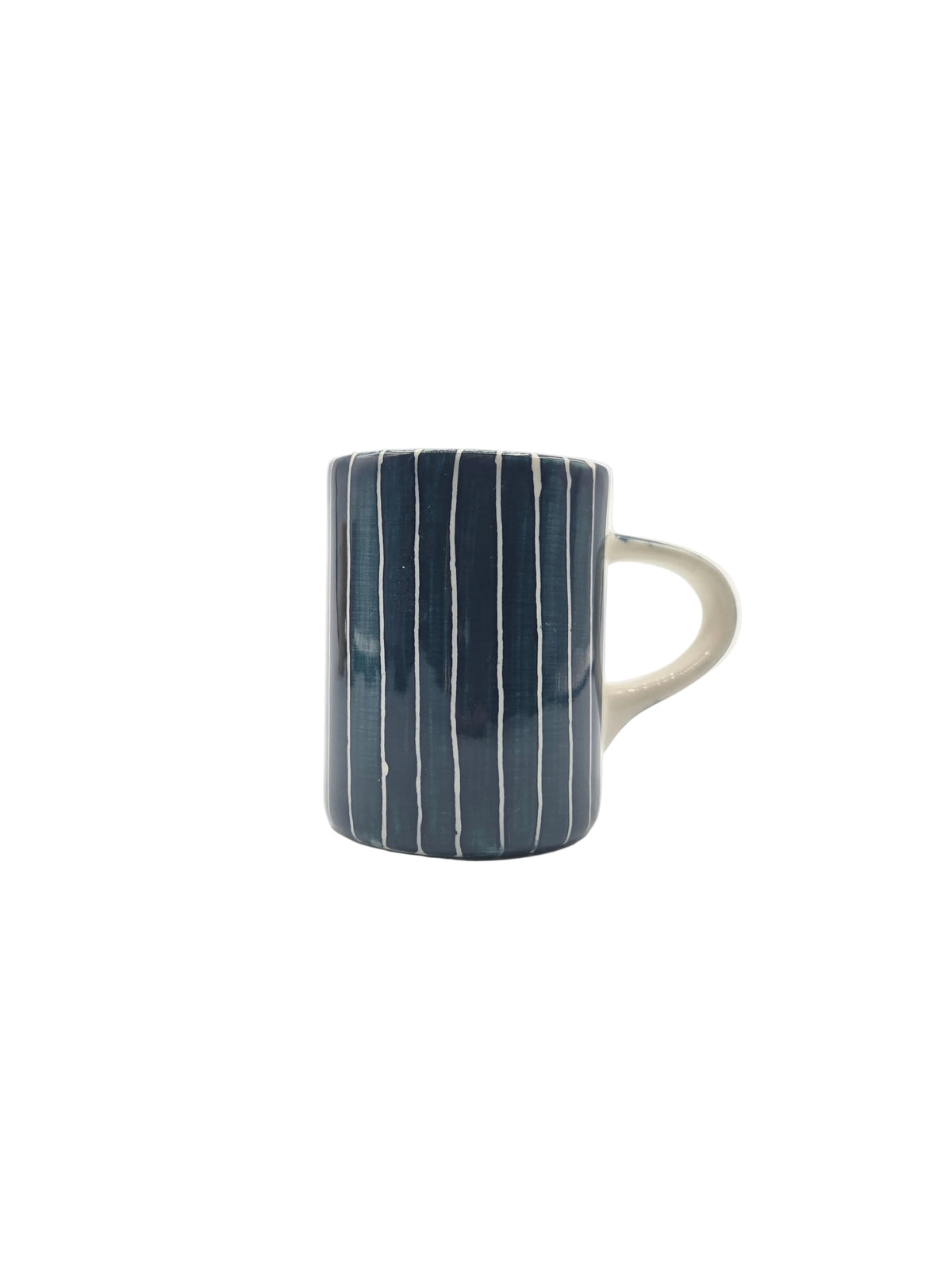 Espresso Cups Sgrafitto Stripe - Teal