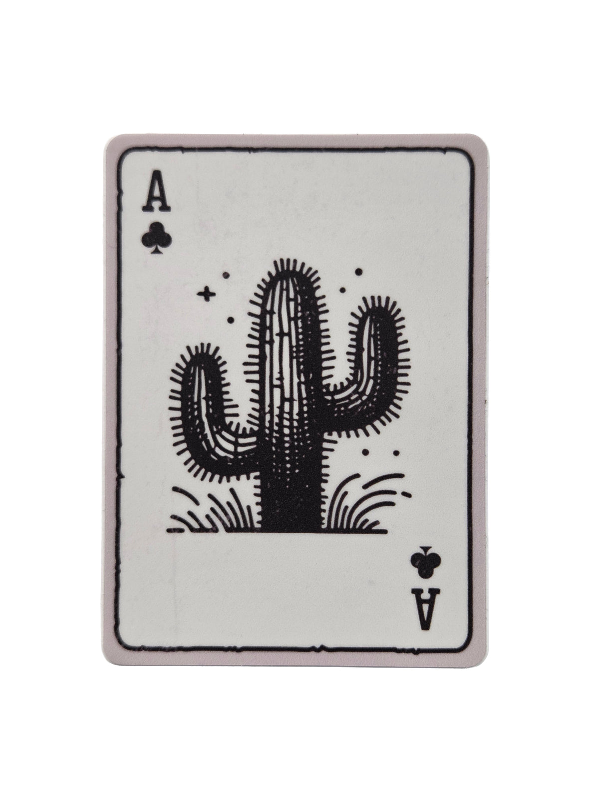 Cactus Playing Card Sticker