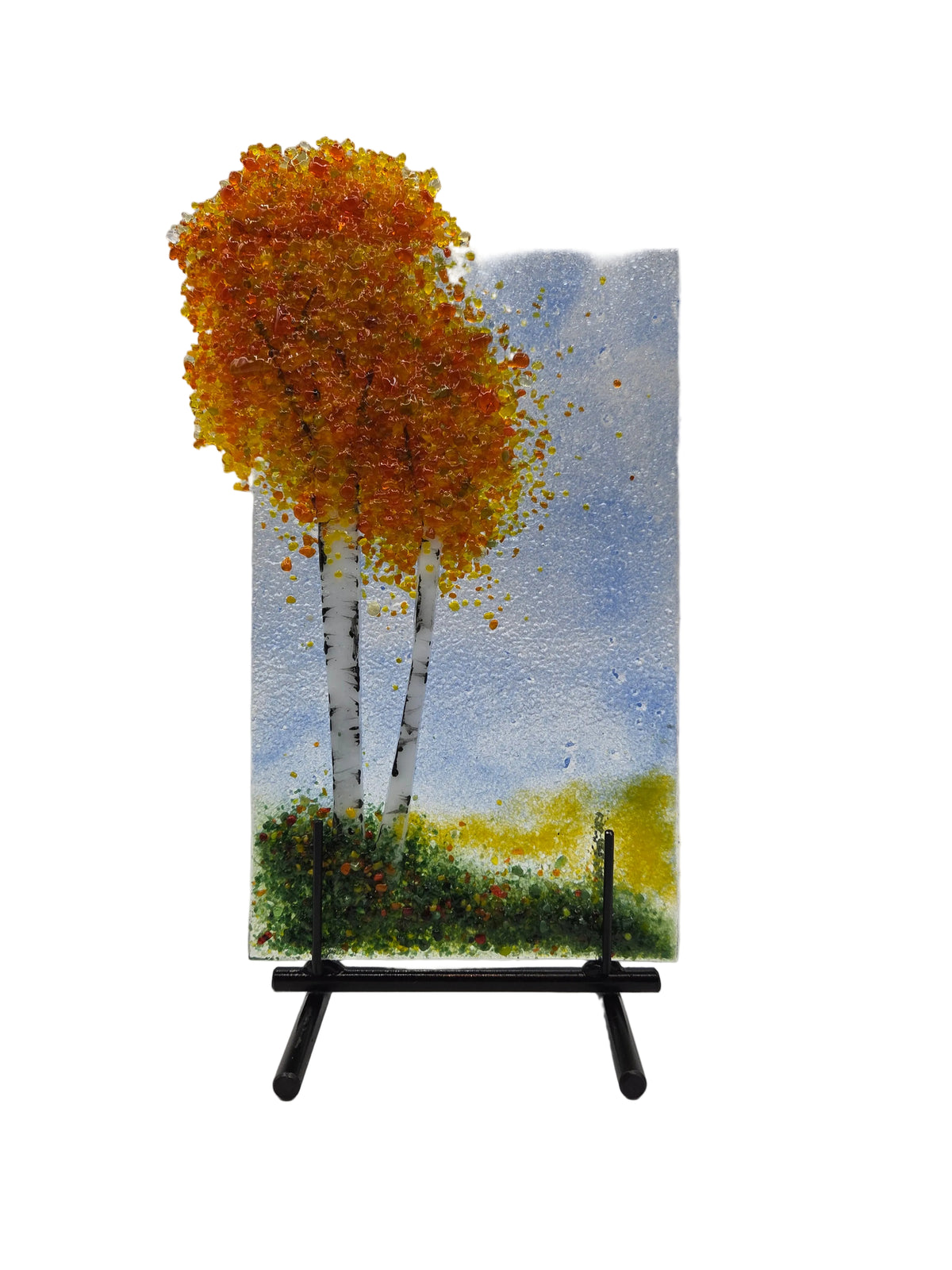 Orange Aspen Panel & Stand