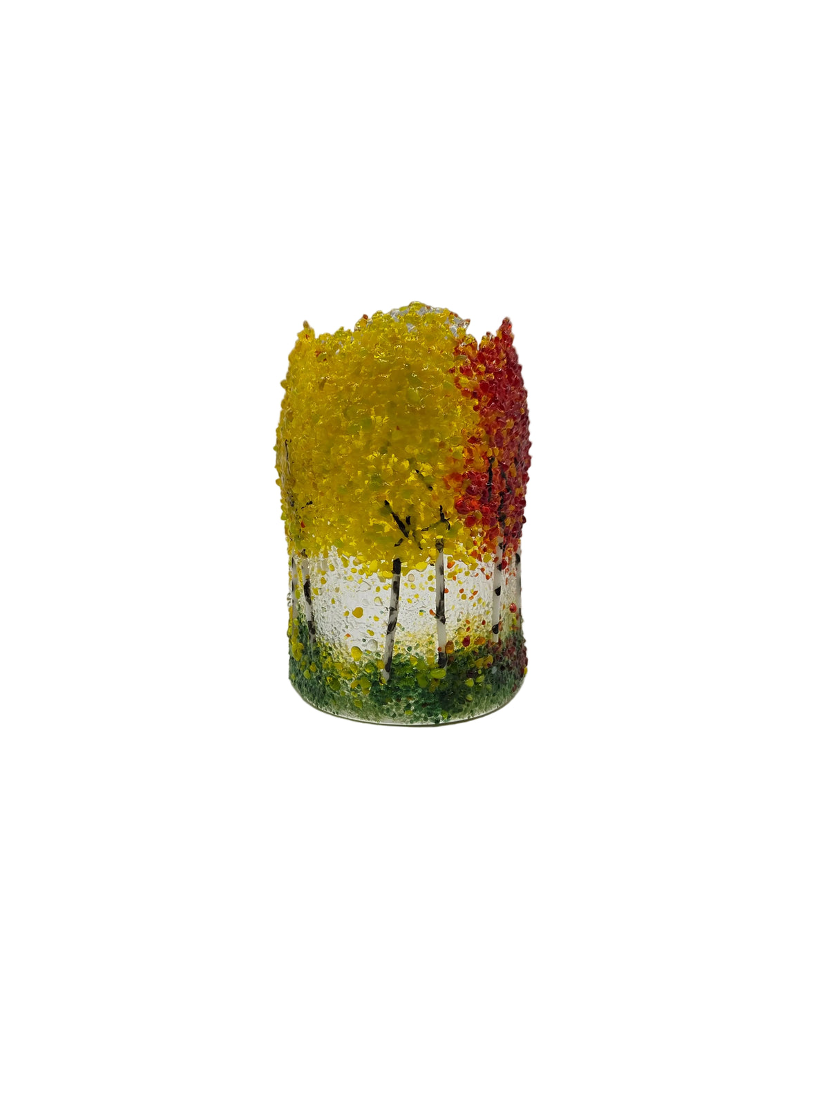 Yellow & Red Aspen Free Standing Curve