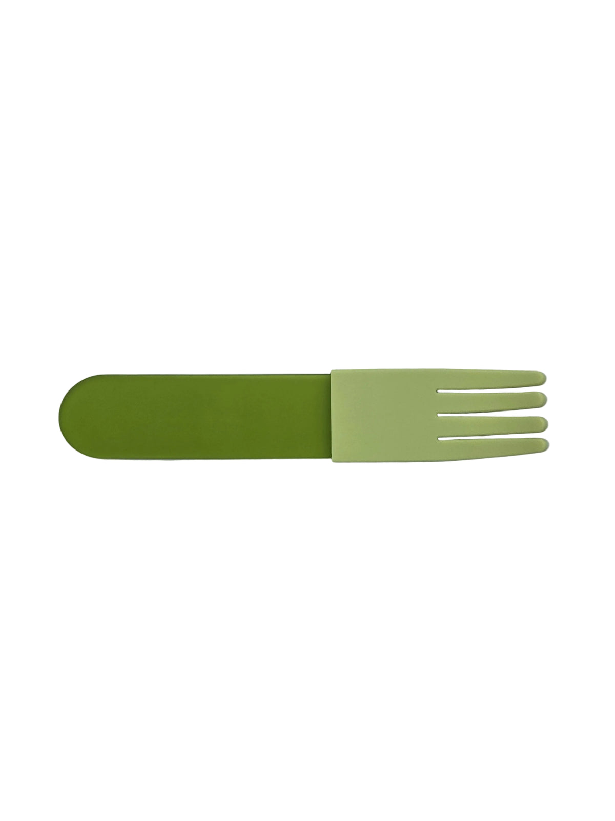 Green Acrylic Fork, Pistachio Silicone Sleeve