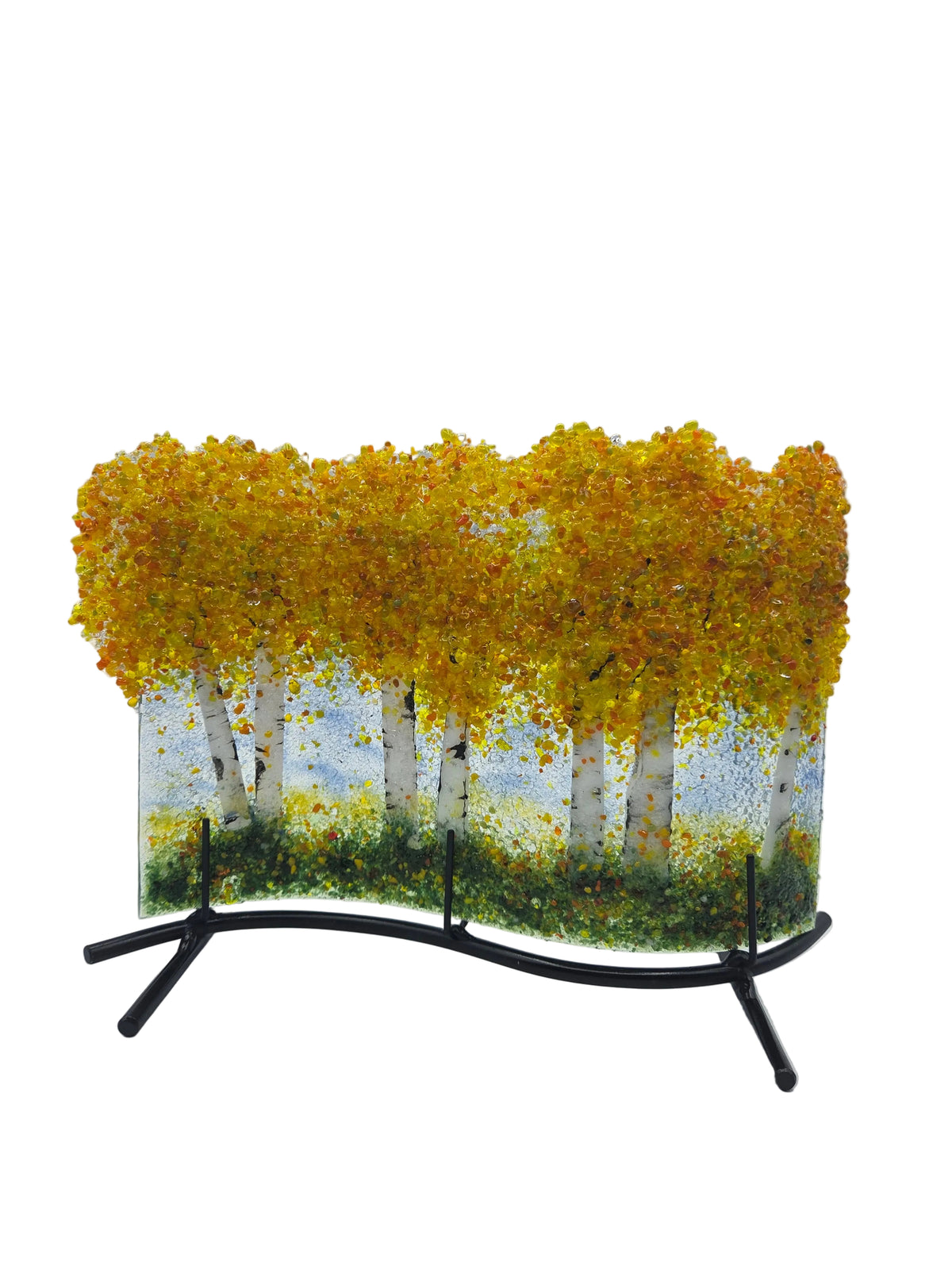 Orange Aspen Panel & Stand
